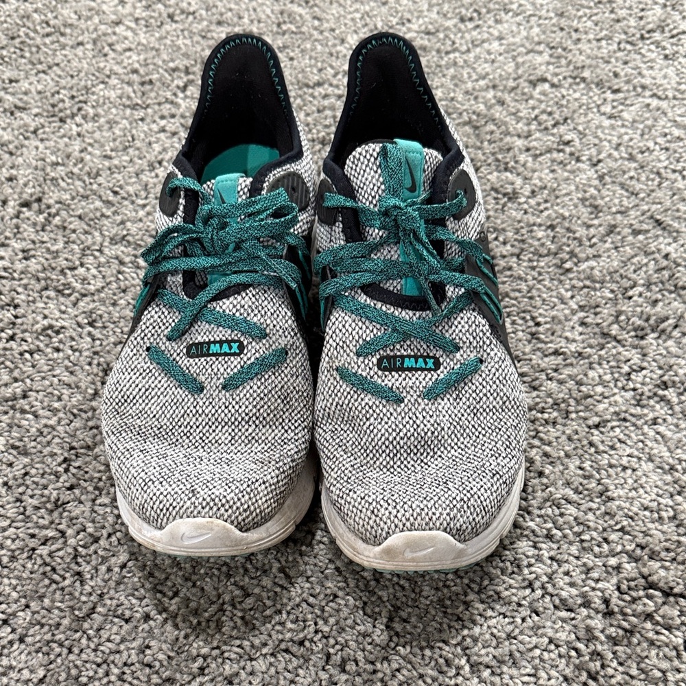 Nike Air Max with Teal and Gray Design
